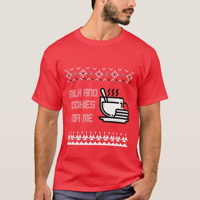 Camiseta Leite e biscoitos para mim  (Frente)