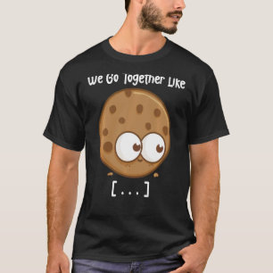 Camiseta Leite E Cookies Vamos Juntos Como Coragem