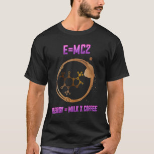 Camiseta Leite Energético Café Cafeína Humor Sarcástico