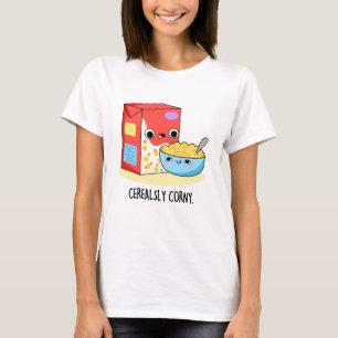 Camiseta Leite Engraçado Cerealoso Cerealado