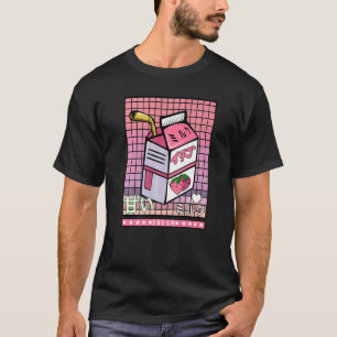 Camiseta Leite japonês Aestético Vaporwave Haraju, 90 anos