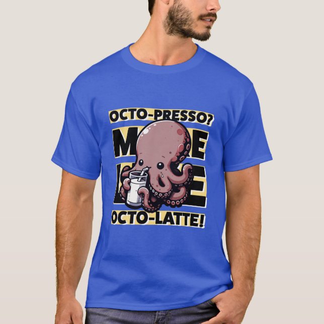 Camiseta Leite Não Confirmado - Octopus & milk (Frente)