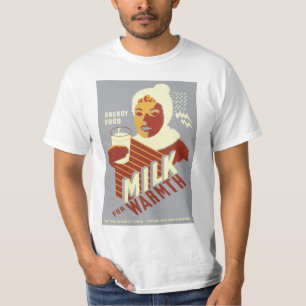 Camiseta Leite para o calor