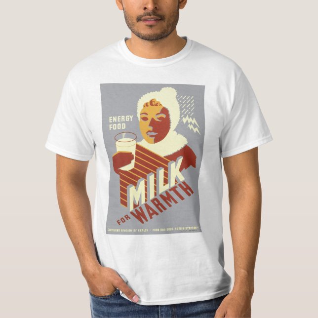 Camiseta Leite para o calor (Frente)