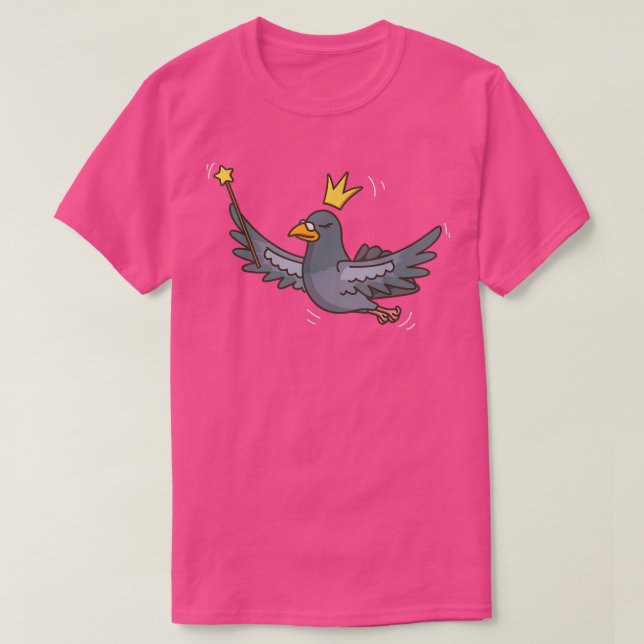 Camiseta Leite Pombo-Leão Pigão Selvagem Pássaro Místico Pi (Frente do Design)