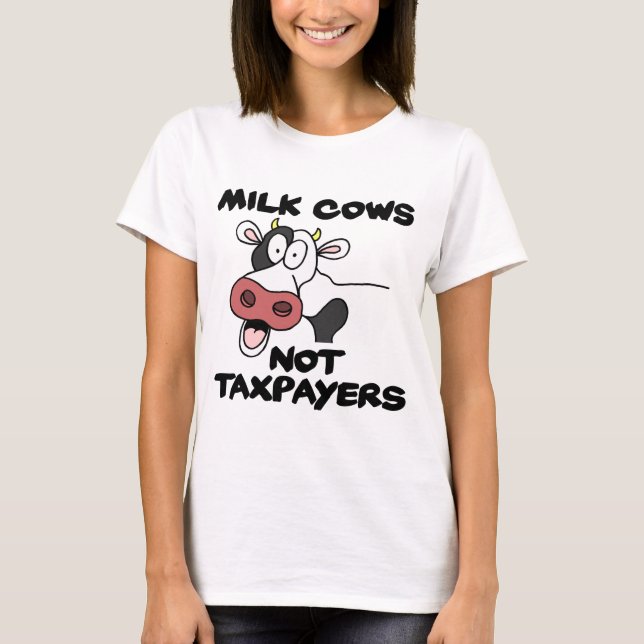 Camiseta Leite Vaca Não Contribuintes (Frente)