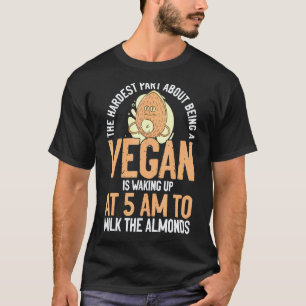 Camiseta Leite Vegano Amendoeiras Vegetariano Veganismo Fan