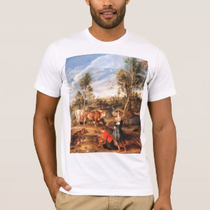 Camiseta Leiteiras com Gado numa Paisagem, 'A Fazenda em La