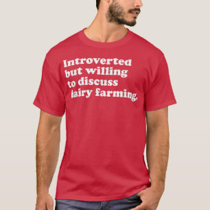 Camiseta Leiteiros Engraçados Agricultores Homens de Criaçã
