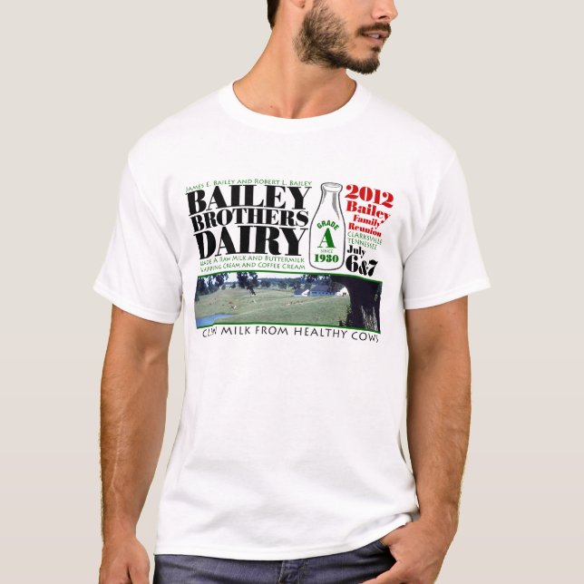 Camiseta Leiteria dos irmãos de Bailey (Frente)