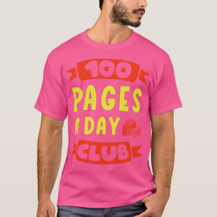 Camiseta Leitor Avid De Clube 100 Páginas Por Dia