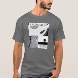 Camiseta Leitor de áudio analógico gravador de vinil T-shir