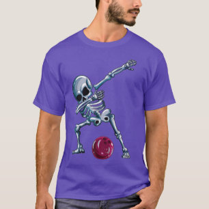 Camiseta Leitor de Boliche de esqueleto Dabbing Dab B