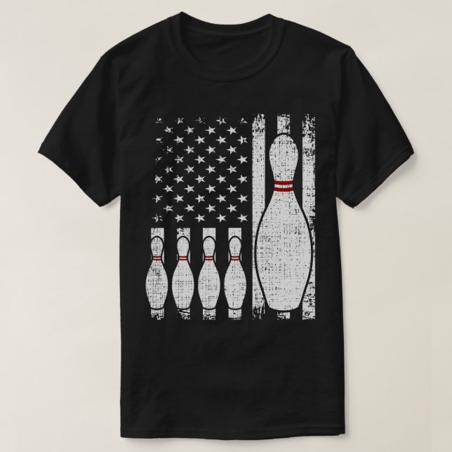 Camiseta Leitor de Boliches de Sinalizador dos Estados Unid (Frente do Design)