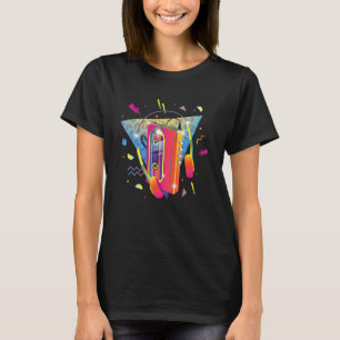 Camiseta Leitor de Cassete de Música Walkman dos anos 80