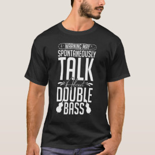 Camiseta Leitor De Instrumentos De Música De Bass Duplo Les