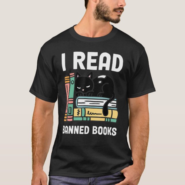 Camiseta Leitor de Livros Banidos Leitura de Livros Banidos (Frente)