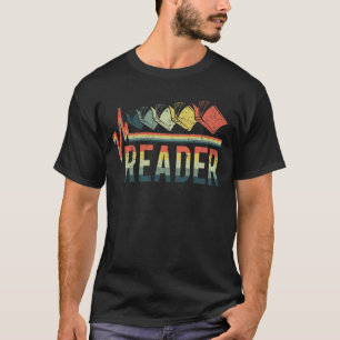 Camiseta Leitor de Livros do Word Reader de Pulso Retroativ