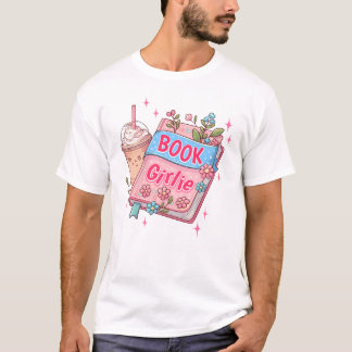 Camiseta Leitor de Lover de Lover do Café da Book Girlie