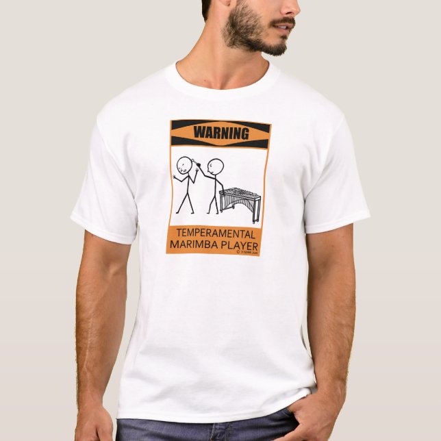 Camiseta Leitor de Marimba Temperamentoso (Frente)