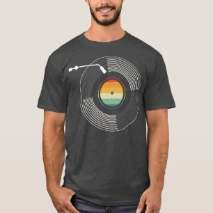 Camiseta Leitor de Música Clássico do Vinyl Record Audi