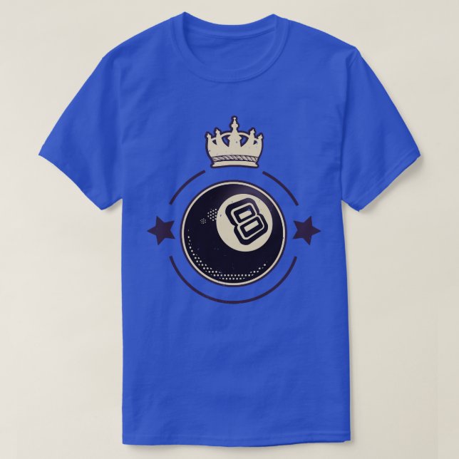 Camiseta Leitor de Piscina da Tela de Bilhar 8 (Frente do Design)