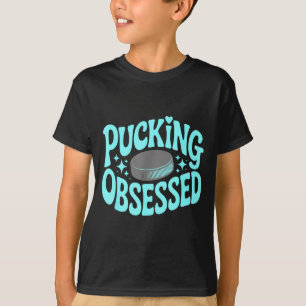 Camiseta Leitor de romance de hóquei obcecado por Pucking a