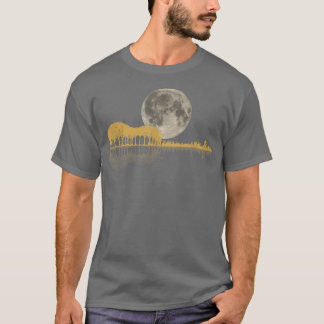 Camiseta Leitor de Violão Acústico de Lua Sombra do Lago de