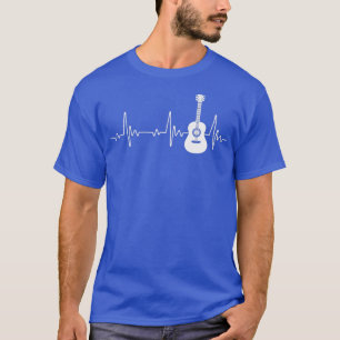 Camiseta Leitor de Violão de Pulso de Violão EKG