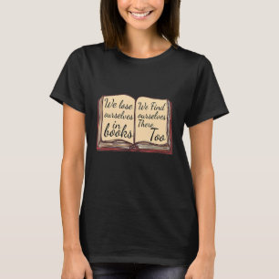 Camiseta Leitor dizendo que nos amamos na leitura de livros