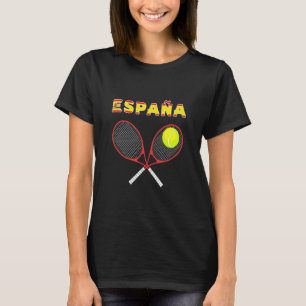 Camiseta Leitor Espaa do País do Rack de Bola de Tênis da e