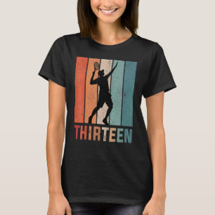 Camiseta Leitor Retro Tênis De Aniversário De 13 13 Anos De