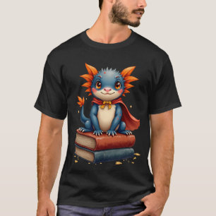Camiseta Leitor Super-Herói Axolote - Academia Sombria do B