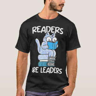 Camiseta Leitores De Livro De Gatos Cortos São Líderes Bibl