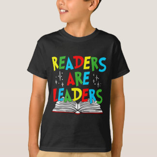 Camiseta Leitores são líderes amante de livros professor cr
