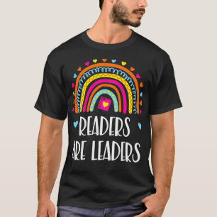 Camiseta leitores são líderes amantes de livros