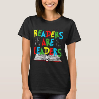 Camiseta Leitores são líderes lendo livro amante professor