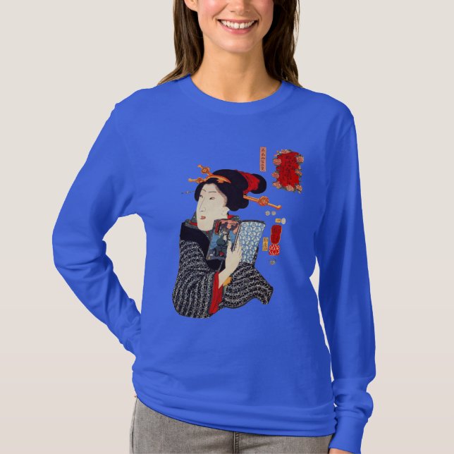 Camiseta Leitura 2 da mulher japonesa (Frente)
