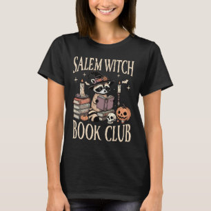 Camiseta Leitura da Bruxa Salem do Clube Halloween Raccoon