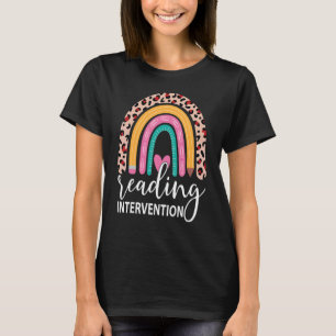Camiseta Leitura da intervenção Rainbow Leopard Professor d