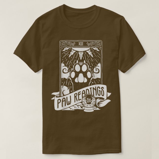 Camiseta Leitura Da Lua De Crescente De Placa De Tarô E Da  (Frente do Design)