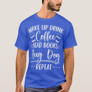 Camiseta Leitura de Bookworm de Café e Cães