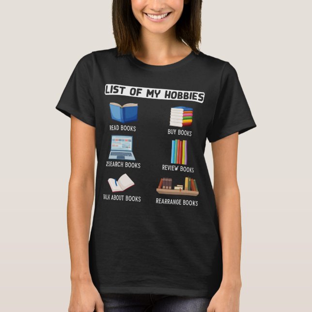 Camiseta Leitura de Bookworm Engraçado (Frente)
