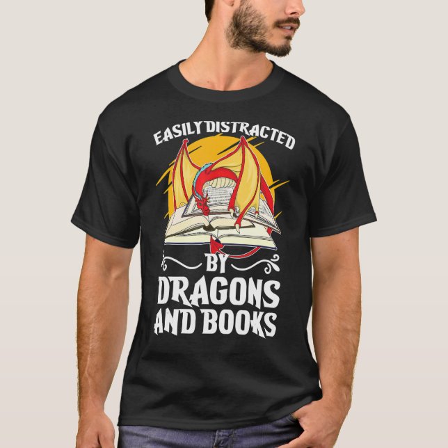 Camiseta Leitura De Bookworm Facilmente Distridida Por Drag (Frente)