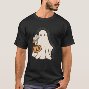 Camiseta Leitura de Fantasmas Livros Bibliotecário Retro Pr