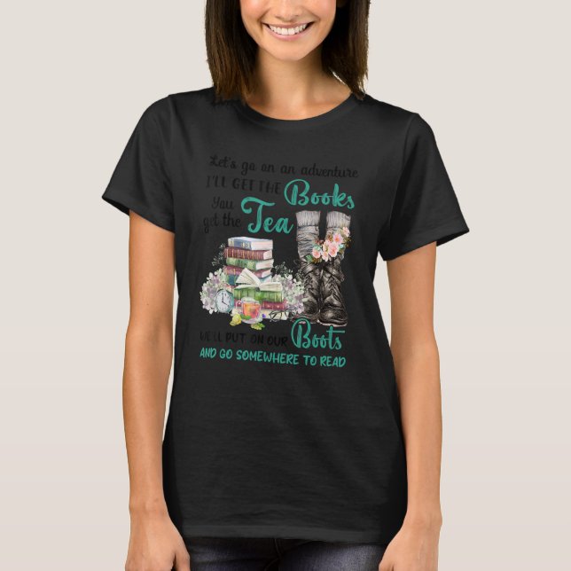 Camiseta Leitura de leitores Bibliotecários Eu vou fazer co (Frente)