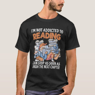 Camiseta Leitura de livro de livraria livro bonito leitor d