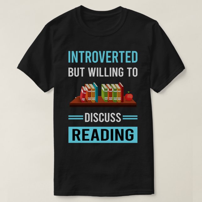 Camiseta Leitura de Livros Apresentada (Frente do Design)