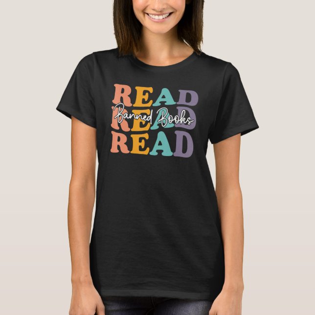 Camiseta Leitura de Livros Banidos Semana Bibliotecário Lei (Frente)