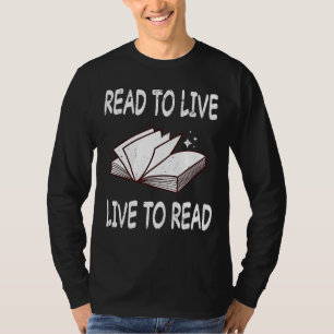 Camiseta Leitura de Livros Biblioteca de Literatura Livros